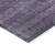 9' X 12' Plum Purple And Gray Striped Washable Indoor Outdoor Area Rug