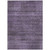 9' X 12' Plum Purple And Gray Striped Washable Indoor Outdoor Area Rug
