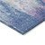 8' X 10' Blue Peach And Sky Blue Abstract Washable Indoor Outdoor Area Rug