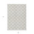9' X 12' Ivory And Gray Polka Dot Washable Indoor Outdoor Area Rug