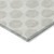 9' X 12' Ivory And Gray Polka Dot Washable Indoor Outdoor Area Rug