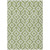10' X 14' Green And Ivory Geometric Washable Indoor Outdoor Area Rug Transitional Style - Green, Ivory Color