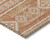 9' X 12' Copper And Ivory Southwestern Washable Indoor Outdoor Area Rug - Copper, Ivory