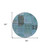 8' Teal Blue Aqua And Gray Round Patchwork Washable Indoor Outdoor Area Rug