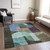 10' X 14' Brown Blue And Green Abstract Washable Indoor Outdoor Area Rug
