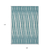 9' X 12' Teal Blue And Ivory Geometric Washable Indoor Outdoor Area Rug