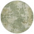 8' Sage And Beige Round Abstract Washable Indoor Outdoor Area Rug - Sage, Beige