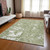 10' X 14' Sage And Ivory Abstract Washable Indoor Outdoor Area Rug Transitional Style - Sage, Ivory Color