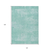 10' X 14' Turquoise And Teal Blue Abstract Washable Indoor Outdoor Area Rug