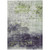 9' X 12' Artichoke Green And Purple Geometric Washable Indoor Outdoor Area Rug