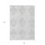 10' X 14' Ivory Geometric Washable Non Skid Indoor Outdoor Area Rug