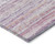 9' X 12' Mauve Striped Washable Indoor Outdoor Area Rug