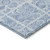 9' X 12' Sky Blue And Denim Blue Medallion Washable Indoor Outdoor Area Rug