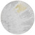 8' Silver Gray And Ivory Round Abstract Washable Indoor Outdoor Area Rug Transitional Style - Silver, Gray, Ivory Color