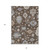 8' X 10' Chocolate Beige And Blue Floral Washable Indoor Outdoor Area Rug - 880016823899
