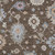 8' X 10' Chocolate Beige And Blue Floral Washable Indoor Outdoor Area Rug - 880016823899