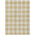 8' X 10' Gold And Beige Plaid Washable Indoor Outdoor Area Rug