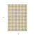8' X 10' Gold And Beige Plaid Washable Indoor Outdoor Area Rug