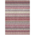 9' X 12' Mauve Merlot And Ivory Southwestern Washable Indoor Outdoor Area Rug