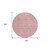 8' Blush Pink And Ivory Round Floral Washable Indoor Outdoor Area Rug