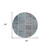 8' Teal Blue Aqua And Beige Round Patchwork Washable Indoor Outdoor Area Rug