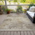 10' X 14' Tan And Beige Abstract Washable Indoor Outdoor Area Rug - Tan, Beige