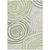 9' X 12' Artichoke Green And Fern Green Abstract Washable Indoor Outdoor Area Rug