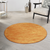 4' Orange Round Indoor Outdoor Area Rug