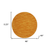 4' Orange Round Indoor Outdoor Area Rug