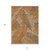 10' X 14' Orange Beige And Gray Floral Washable Indoor Outdoor Area Rug