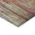 10' X 14' Orange Beige And Taupe Striped Washable Indoor Outdoor Area Rug
