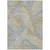 10' X 14' Taupe Gray And Beige Floral Washable Indoor Outdoor Area Rug