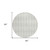 8' Ivory And Beige Round Geometric Washable Indoor Outdoor Area Rug