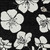 10' X 14' Black Ivory And Gray Floral Washable Indoor Outdoor Area Rug