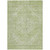 10' X 14' Sage And Ivory Oriental Washable Indoor Outdoor Area Rug
