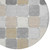 8' Beige And Gray Round Geometric Washable Indoor Outdoor Area Rug - Beige, Gray