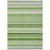 9' X 12' Artichoke Green Striped Washable Indoor Outdoor Area Rug