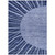 9' X 12' Navy Blue And Sky Blue Abstract Washable Indoor Outdoor Area Rug - Navy Blue, Sky Blue