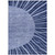 9' X 12' Navy Blue And Sky Blue Abstract Washable Indoor Outdoor Area Rug - Navy Blue, Sky Blue