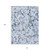 10' X 14' Denim Blue Floral Washable Non Skid Indoor Outdoor Area Rug