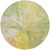 8' Green And Yellow Round Abstract Washable Indoor Outdoor Area Rug
