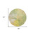 8' Green And Yellow Round Abstract Washable Indoor Outdoor Area Rug