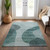 8' X 10' Green And Sage Abstract Washable Indoor Outdoor Area Rug
