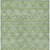 9' X 12' Green And Gray Floral Washable Indoor Outdoor Area Rug - Green, Gray