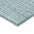 8' X 10' Teal Blue And Ivory Striped Washable Indoor Outdoor Area Rug - Teal Blue, Ivory