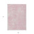 9' X 12' Pink And Ivory Geometric Washable Indoor Outdoor Area Rug Transitional Style - Pink, Ivory Color