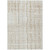 8' X 10' Ivory Brown And Gold Striped Washable Indoor Outdoor Area Rug