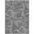 10' X 14' Gray Charcoal And Ivory Paisley Washable Indoor Outdoor Area Rug