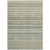 9' X 12' Sage Mint Green And Beige Striped Washable Indoor Outdoor Area Rug