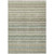 9' X 12' Sage Mint Green And Beige Striped Washable Indoor Outdoor Area Rug